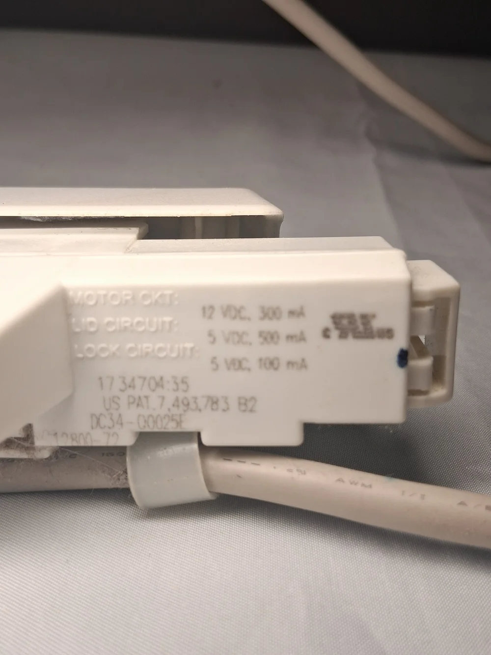 Lid Lock & Switch for Samsung WA50M7450AW WA45H7000AP WA456DRHDWR WA50F9A6DSW